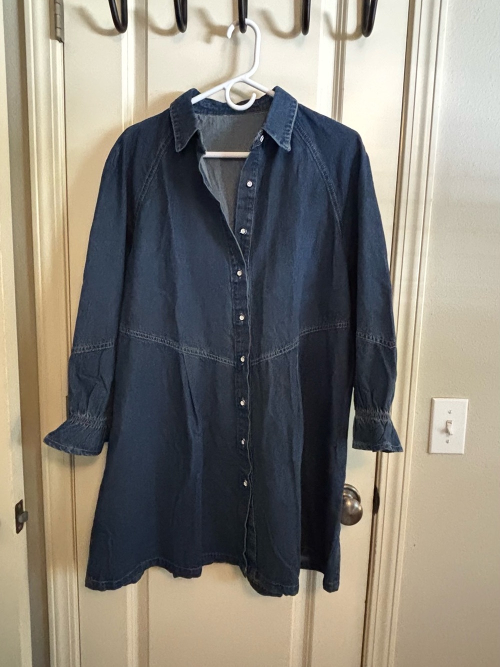 Dark Indigo Denim Shirt Dress